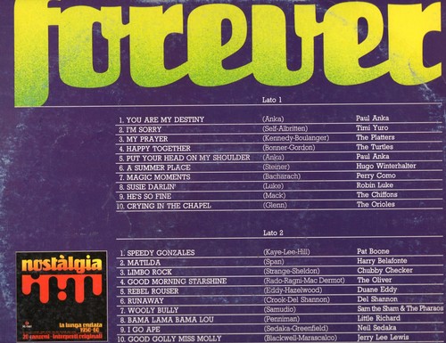 Forever disco paul anka - lp,